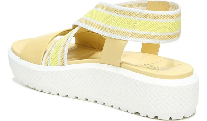 Sandals Women Franco Sarto Franco Niko Platform Sandal Light Yellow Leather
