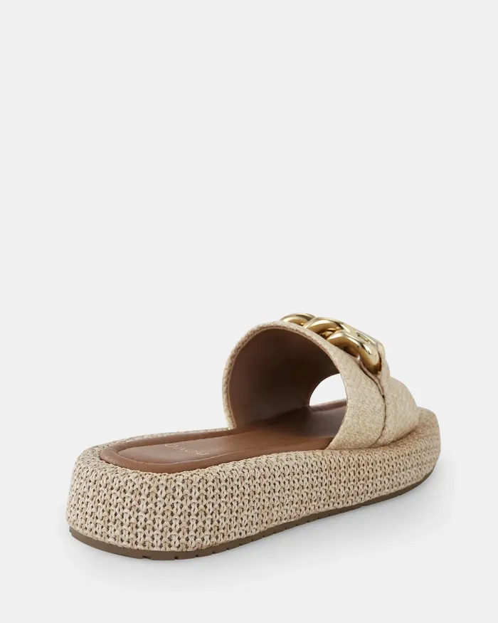 SAPPHIRA RAFFIA Sandals Flat Sandals NOVO Shoes Women