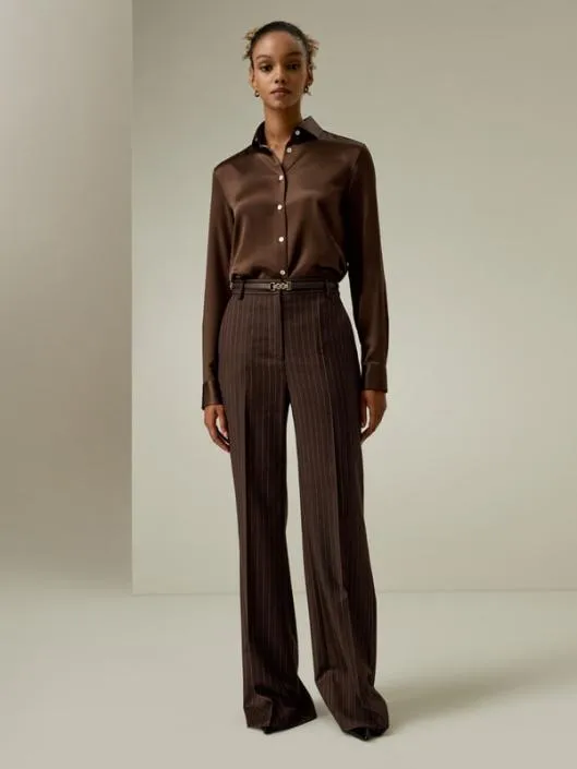 Satin Silk Shirt With Shell Button Women Blouses Lilysilk Shirts