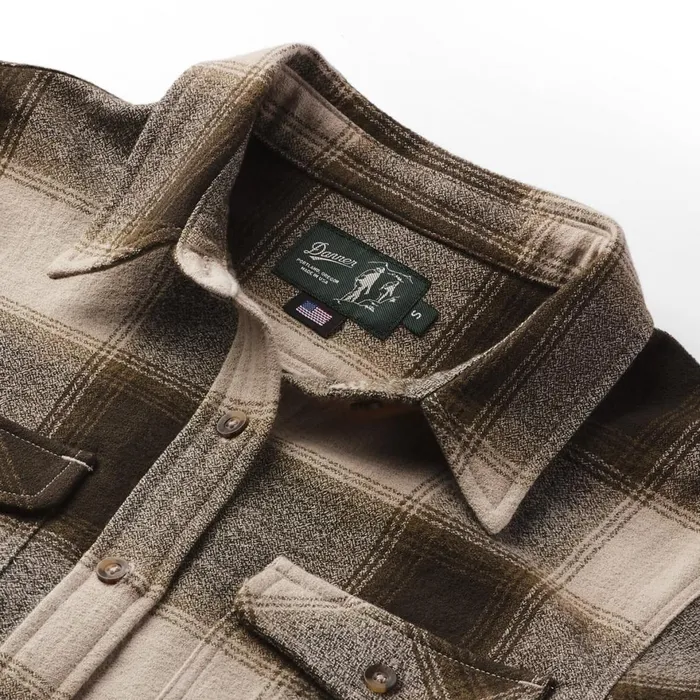 Sauvie Cotton Flannel Shirt Earth Plaid Men Danner Shirts