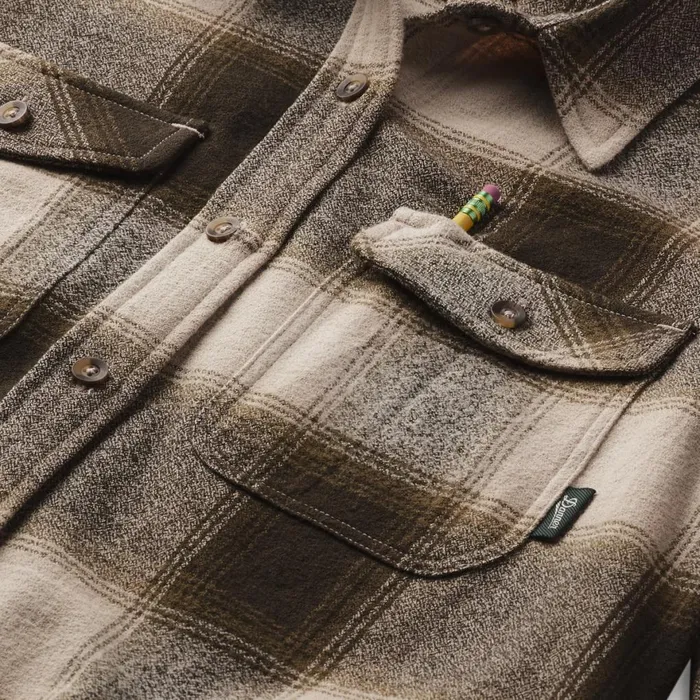Sauvie Cotton Flannel Shirt Earth Plaid Men Danner Shirts