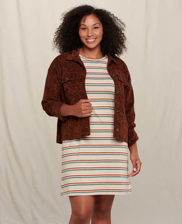 Scouter Cord Jacket Paisley Print Women8217s Outerwear ToadandCo