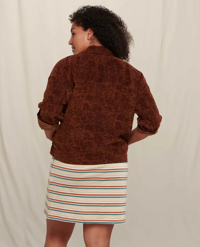 Scouter Cord Jacket Paisley Print Women8217s Outerwear ToadandCo