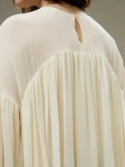 Sheershoulder Ruffle Shirt Women Blouses Lilysilk Shirts