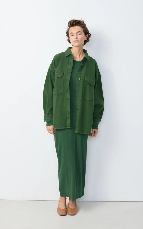 Shirt Nyolow Overdyed Khaki Women American Vintage Shirts
