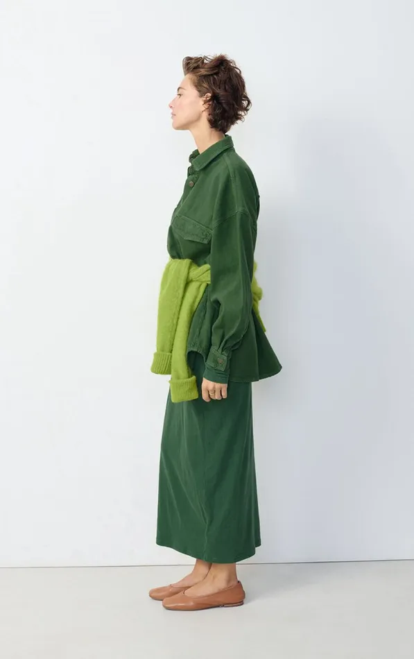 Shirt Nyolow Overdyed Khaki Women American Vintage Shirts Shirt Nyolow Overdyed Khaki Women American Vintage Shirts
