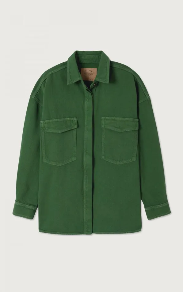 Shirt Nyolow Overdyed Khaki Women American Vintage Shirts Shirt Nyolow Overdyed Khaki Women American Vintage Shirts