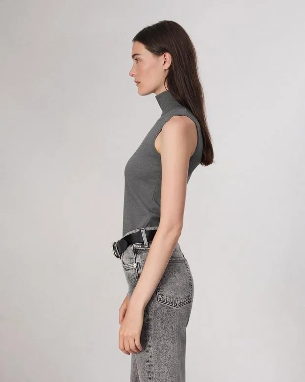 Shirts and Tops Women Rag and Bone Irina Turtleneck Tank Charcoal