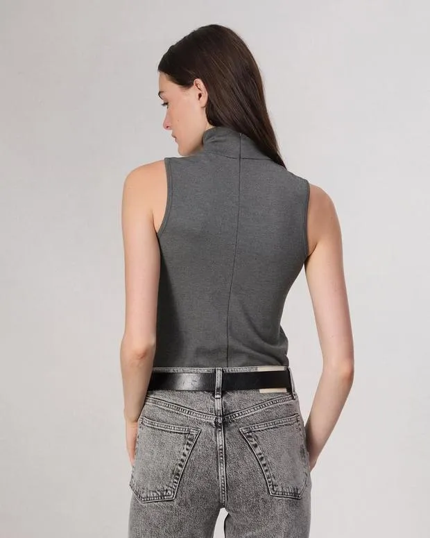 Shirts and Tops Women Rag and Bone Irina Turtleneck Tank Charcoal