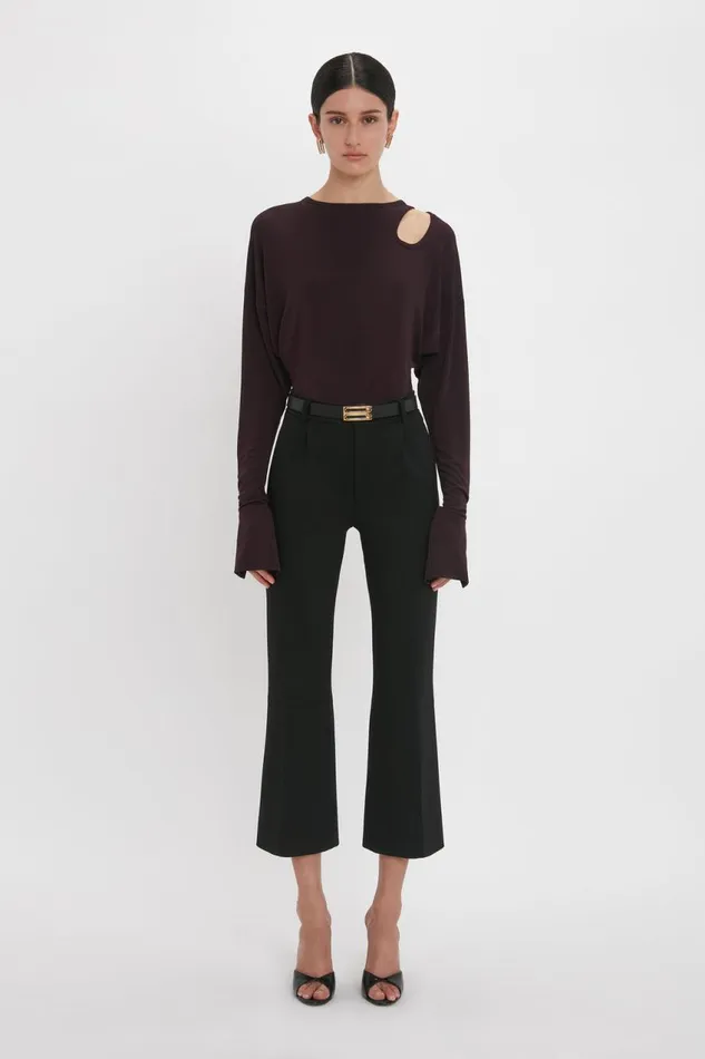 Shirts and Tops Women Victoria Beckham Twist Detail Jersey Top In Deep Mahogany Shirts and Tops Women Victoria Beckham Twist Detail Jersey Top In Deep Mahogany