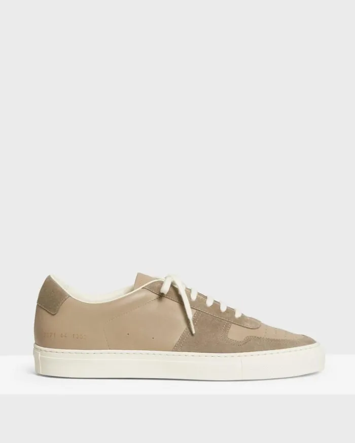 Shoes Men Theory Common Projects Mens BBall LowTop Sneakers Tan