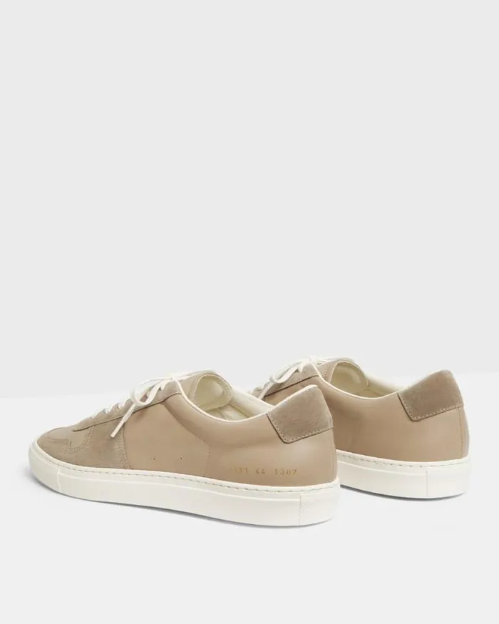 Shoes Men Theory Common Projects Mens BBall LowTop Sneakers Tan