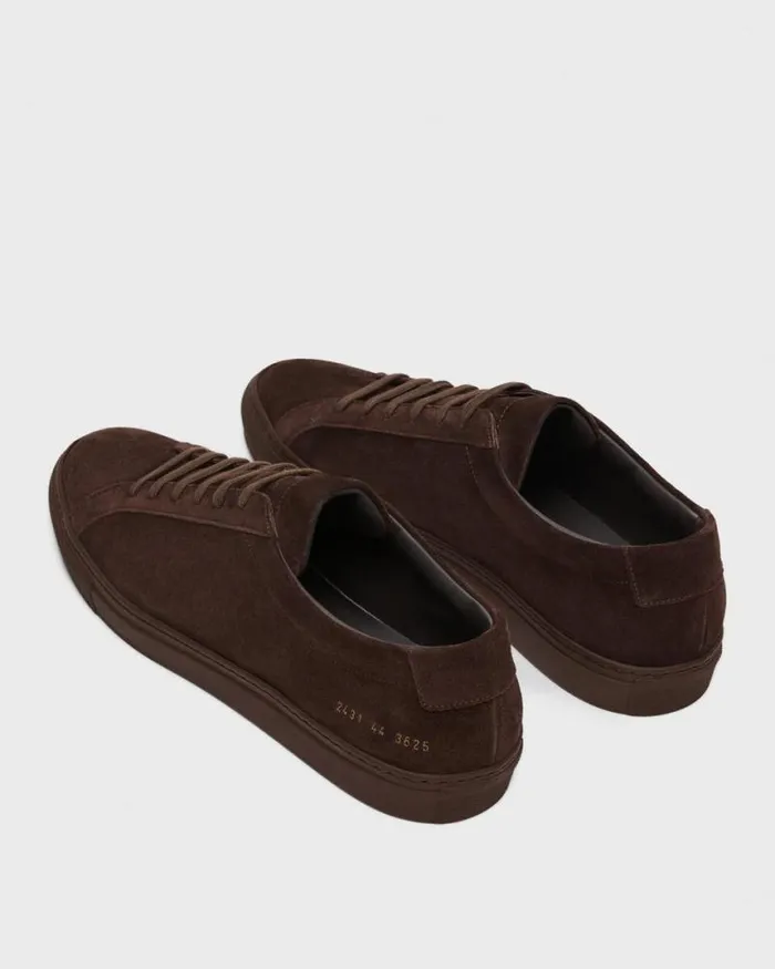 Shoes Men Theory Common Projects Mens Original Achilles Sneakers Dark Brown