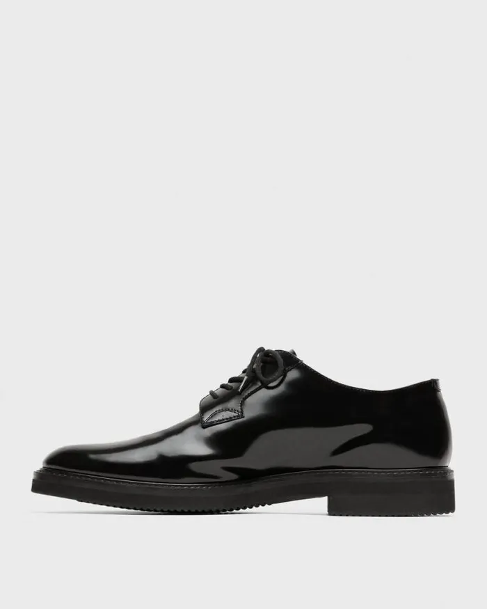 Shoes Men Theory Oxford Shoe In Leather Black Shoes Men Theory Oxford Shoe In Leather Black