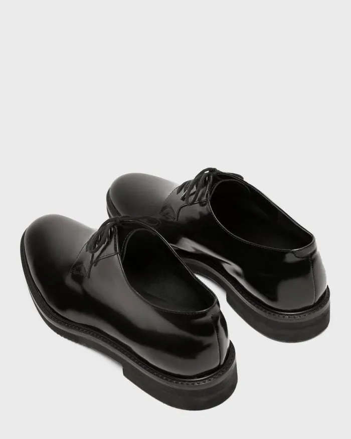 Shoes Men Theory Oxford Shoe In Leather Black Shoes Men Theory Oxford Shoe In Leather Black