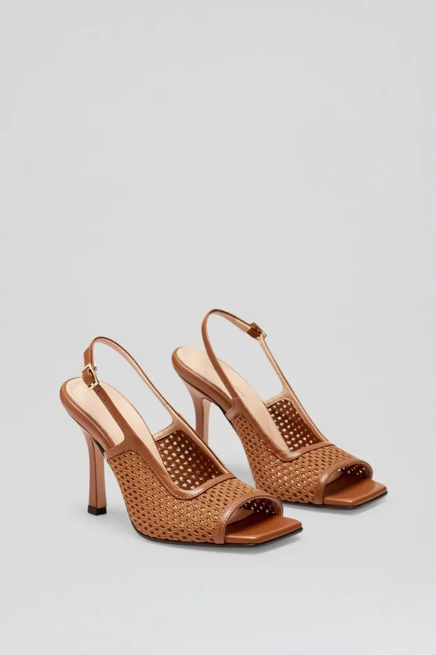 Shoes Women Scanlan Theodore MESH SLINGBACK 95 Tan