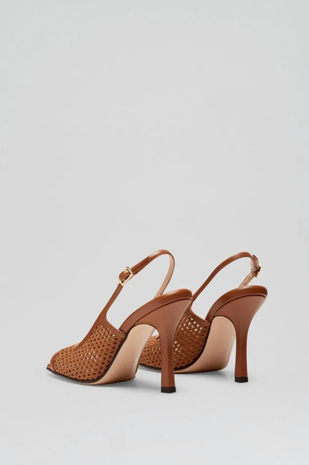 Shoes Women Scanlan Theodore MESH SLINGBACK 95 Tan Shoes Women Scanlan Theodore MESH SLINGBACK 95 Tan
