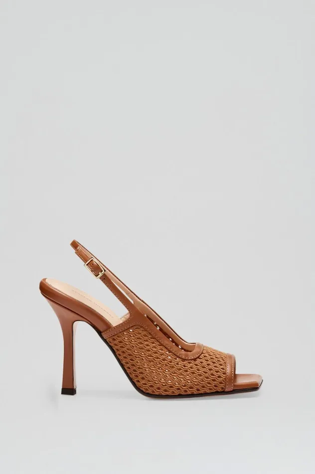 Shoes Women Scanlan Theodore MESH SLINGBACK 95 Tan Shoes Women Scanlan Theodore MESH SLINGBACK 95 Tan
