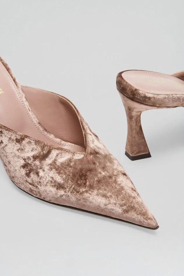 Shoes Women Scanlan Theodore VELVET MULE 75 Mink Shoes Women Scanlan Theodore VELVET MULE 75 Mink