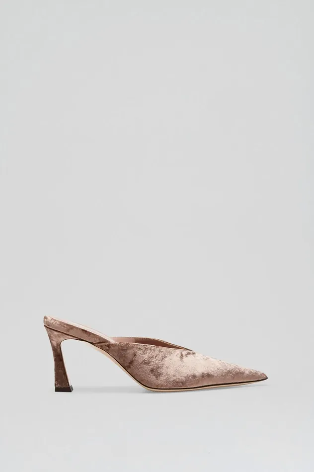Shoes Women Scanlan Theodore VELVET MULE 75 Mink Shoes Women Scanlan Theodore VELVET MULE 75 Mink