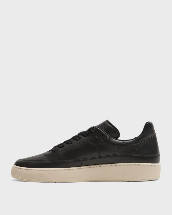 Shoes Women Theory Sneaker In Leather Black
