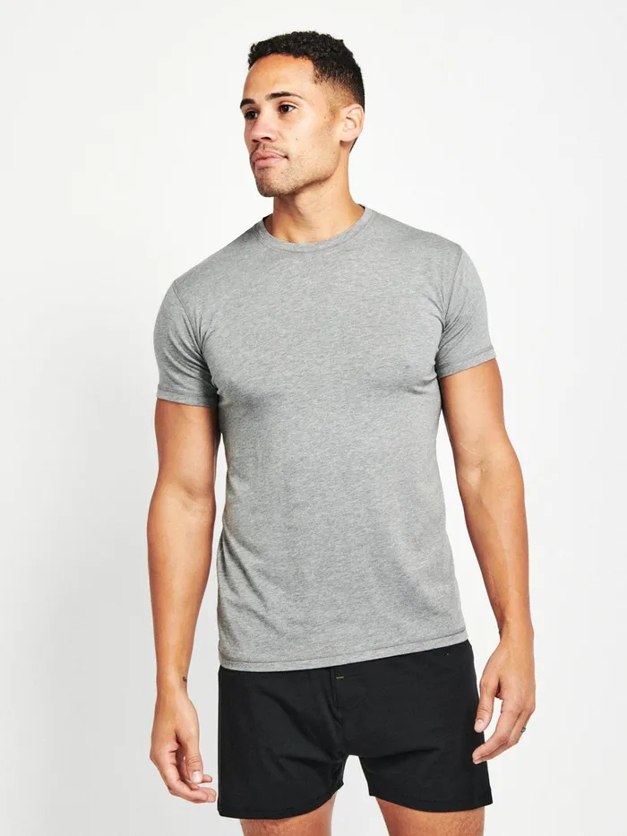 Short Sleeve TShirts Men Tasc Performance BamBare Bamboo Comfort Crew Neck Undershirt