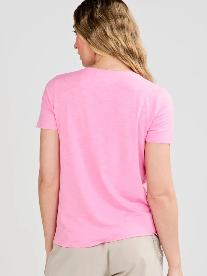 Short Sleeve TShirts Polos Women Tasc Performance V Neck T Shirts Online