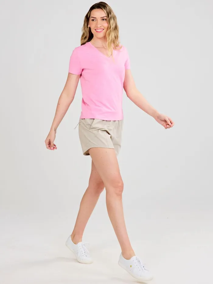 Short Sleeve TShirts Polos Women Tasc Performance V Neck T Shirts Online