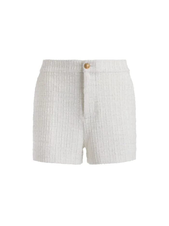 Shorts Women Alice Olivia Ken Tweed Short Off White