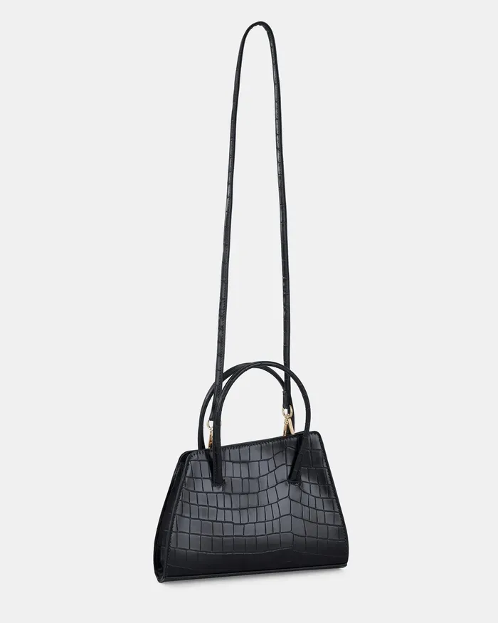 Shoulder Bags Women NOVO Shoes ALTON Black Croc TOP HANDLE BAG