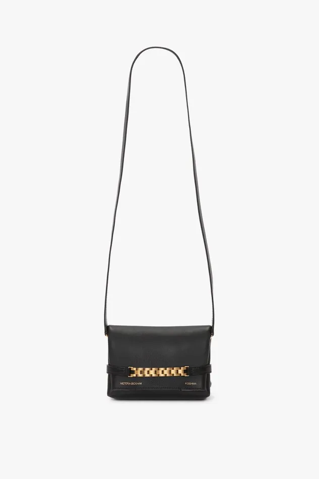 Shoulder Bags Women Victoria Beckham Mini Chain Pouch With Long Strap In Black Leather Shoulder Bags Women Victoria Beckham Mini Chain Pouch With Long Strap In Black Leather