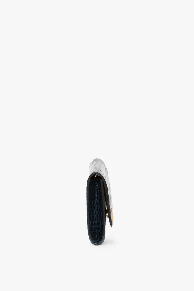 Shoulder Bags Women Victoria Beckham Wallet On Chain In Midnight CrocEffect Leather Shoulder Bags Women Victoria Beckham Wallet On Chain In Midnight CrocEffect Leather