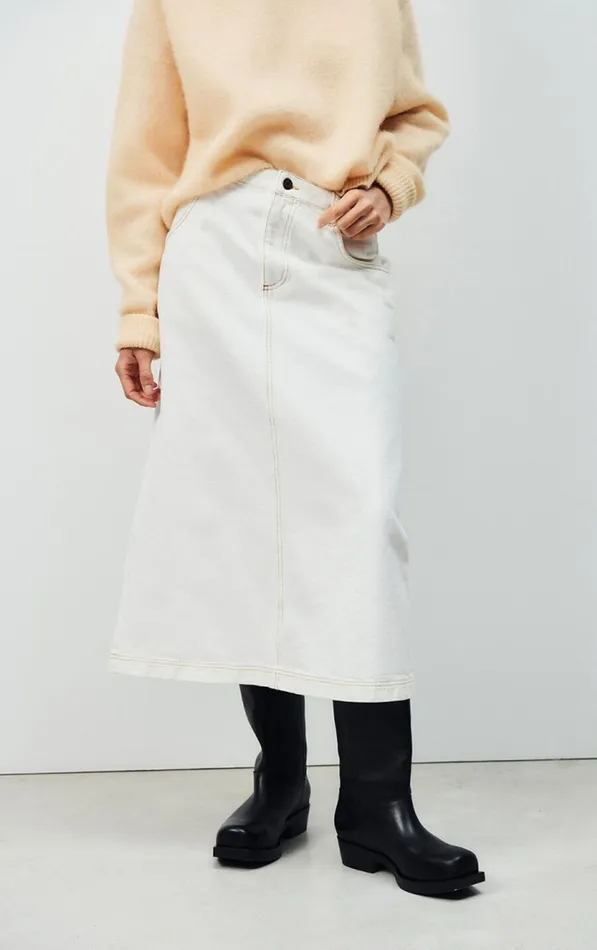 Skirt Jozastreet Off White Women American Vintage Skirts