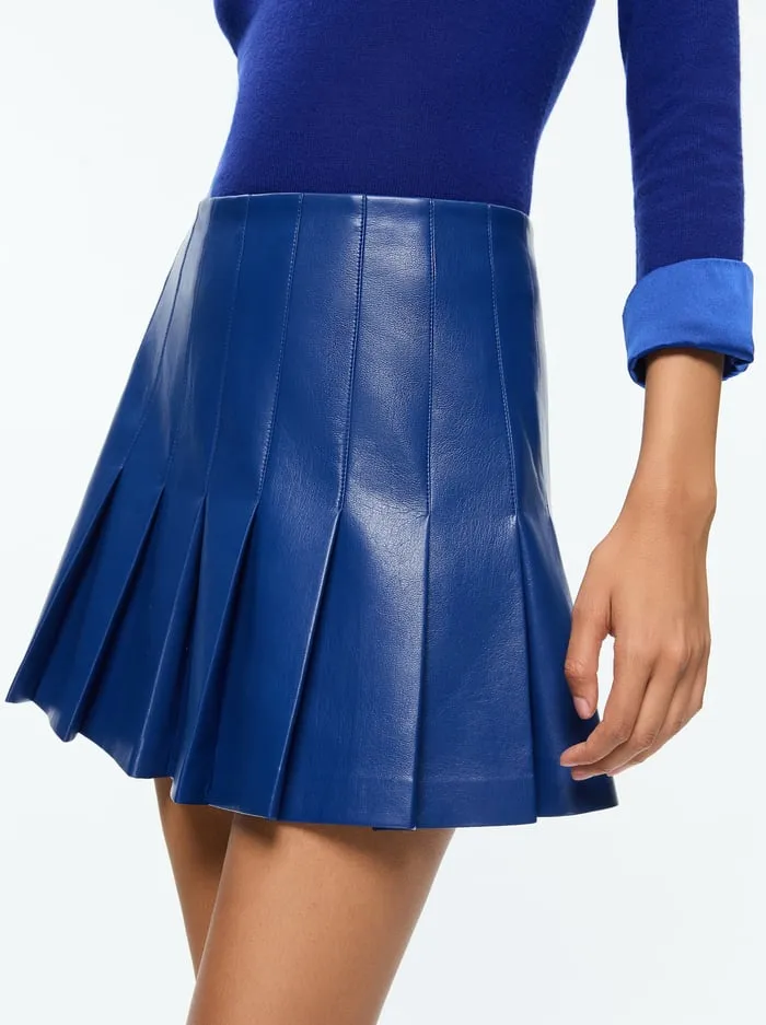Skirts Women Alice Olivia Carter Vegan Mini Skirt Royal