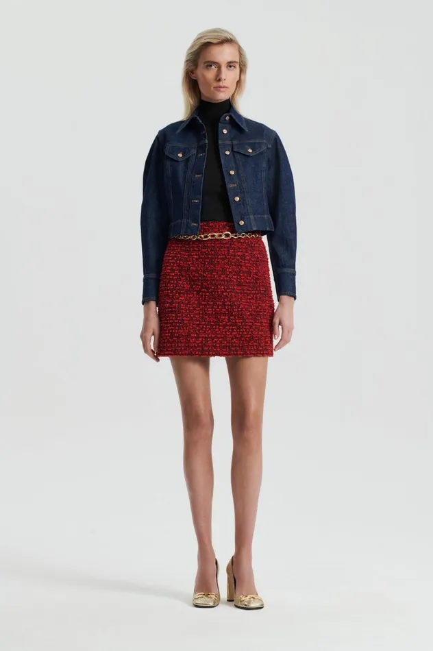 Skirts Women Scanlan Theodore BOUCLE MINI Red