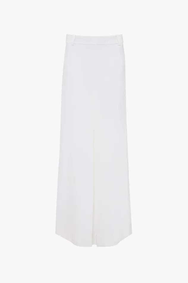 Skirts Women Victoria Beckham Exclusive Tailored FloorLength Pleated Skirt In Ivory