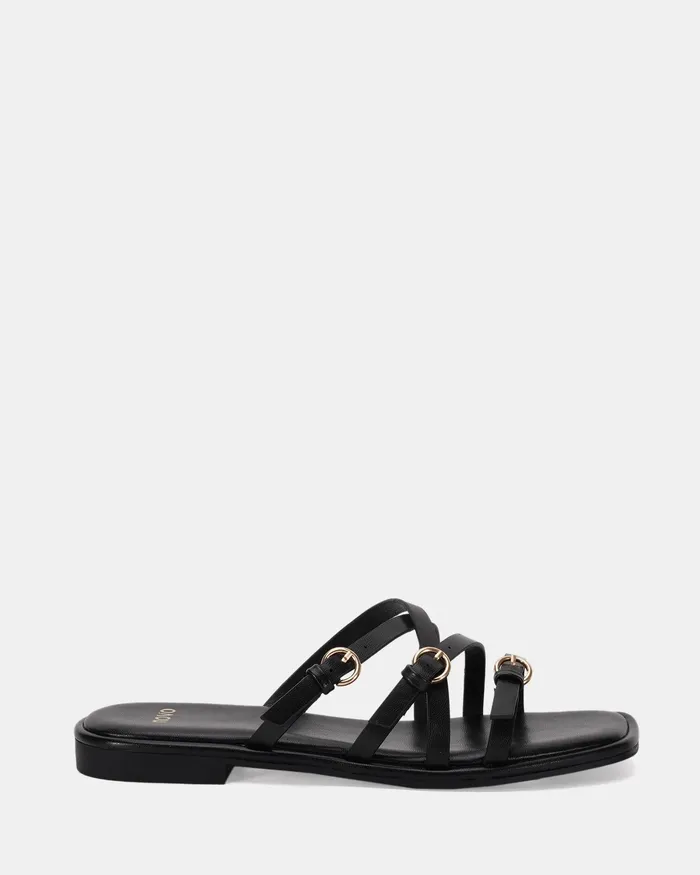 Slides NOVO Shoes Women RIDLEY BLACK Sandals