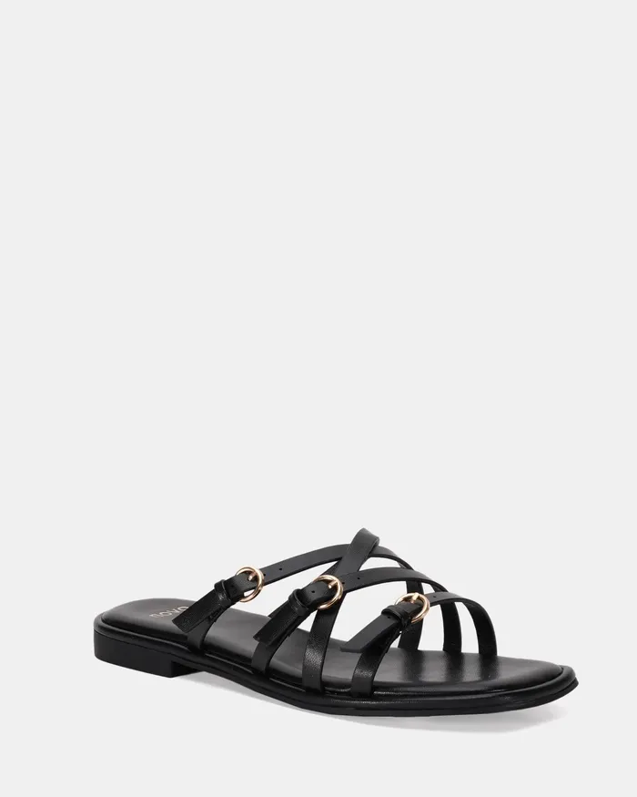 Slides NOVO Shoes Women RIDLEY BLACK Sandals