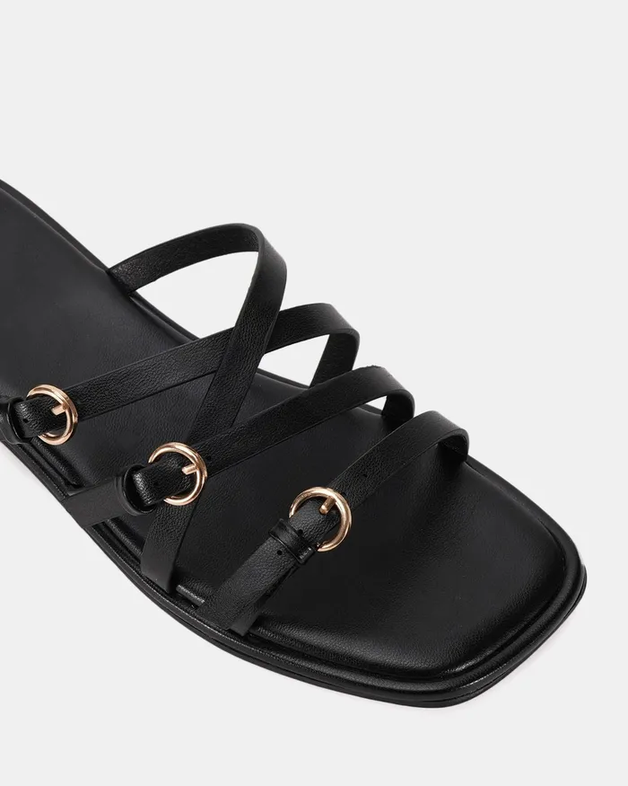 Slides NOVO Shoes Women RIDLEY BLACK Sandals