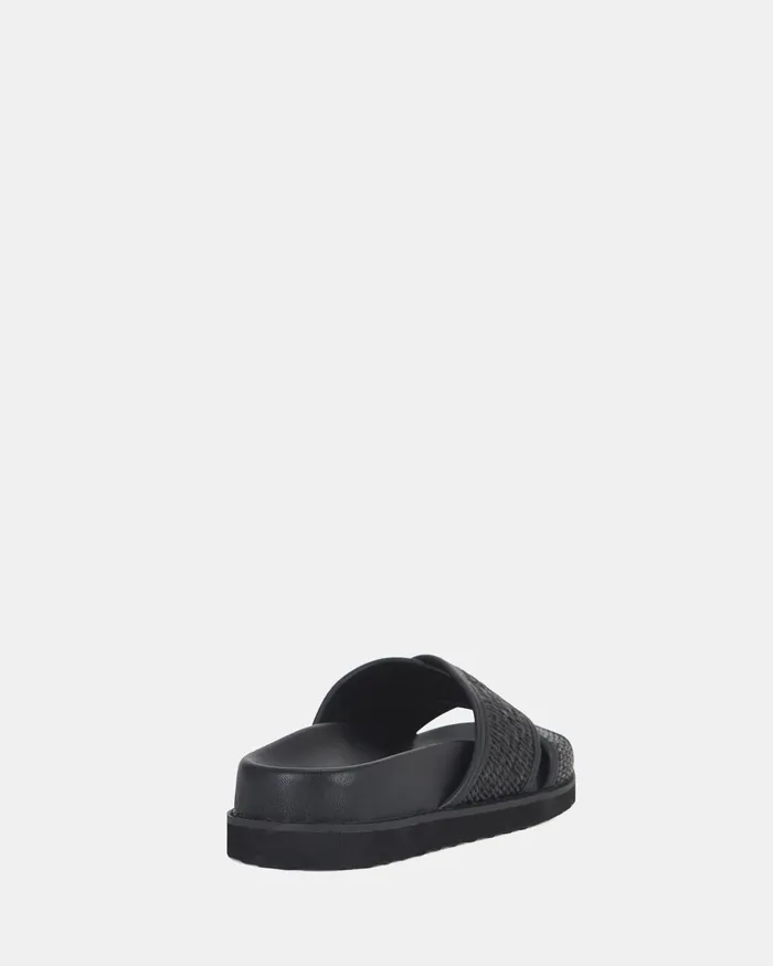 Slides NOVO Shoes Women SAOIRSE BLACK RAFFIA
