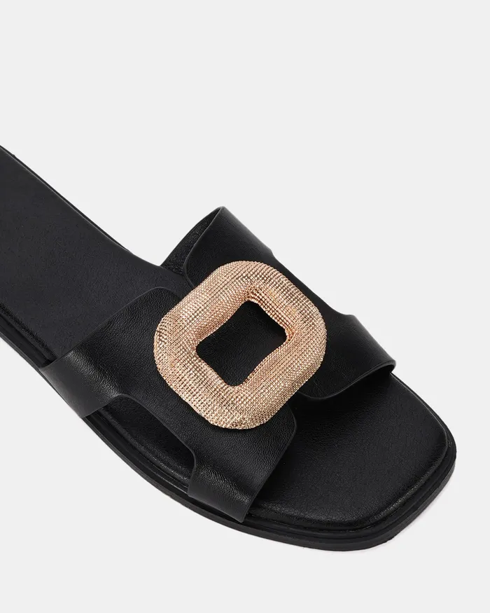 Slides RAYA BLACK Sandals 8211 NOVO Shoes Women