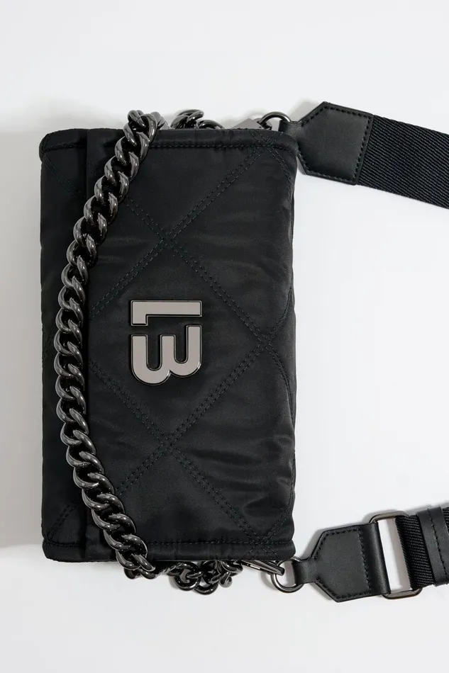 Small Black Flap Bag Black Women Bimba Y Lola Crossbody Bags Small Black Flap Bag Black Women Bimba Y Lola Crossbody Bags