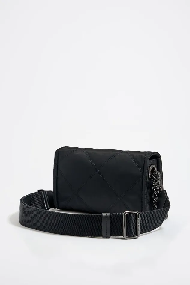 Small Black Flap Bag Black Women Bimba Y Lola Crossbody Bags Small Black Flap Bag Black Women Bimba Y Lola Crossbody Bags