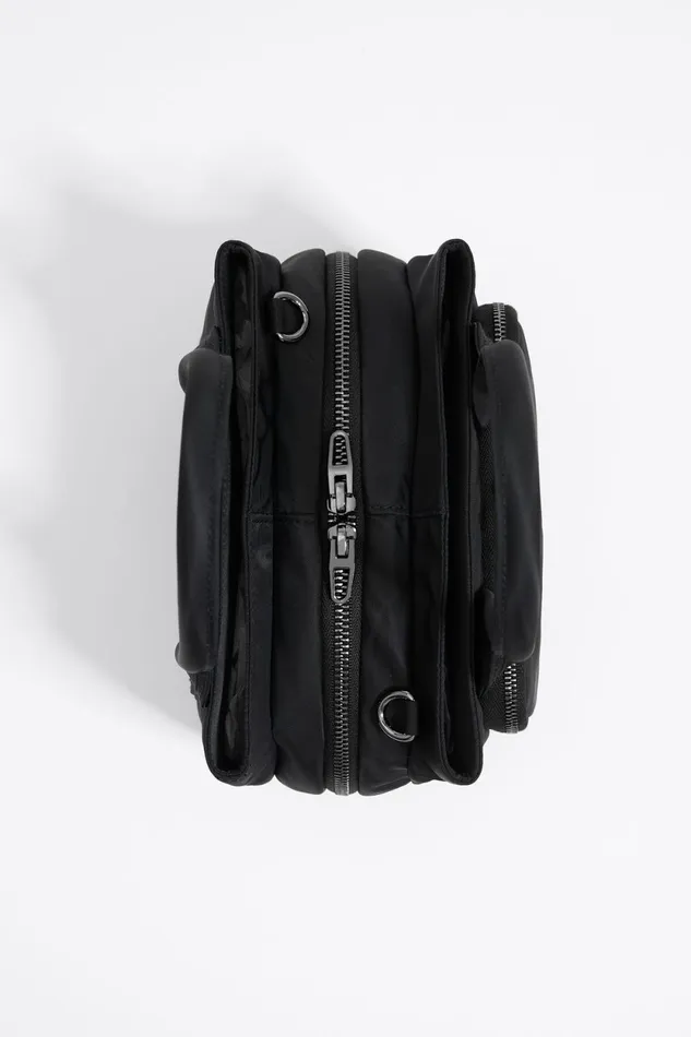Small Black Nylon Pocket Handbag Black Women Bimba Y Lola Handbags Small Black Nylon Pocket Handbag Black Women Bimba Y Lola Handbags