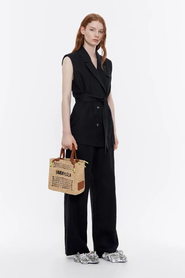 Small Natural Raffia Tote Bag Natural Women Bimba Y Lola Raffia Bags Small Natural Raffia Tote Bag Natural Women Bimba Y Lola Raffia Bags