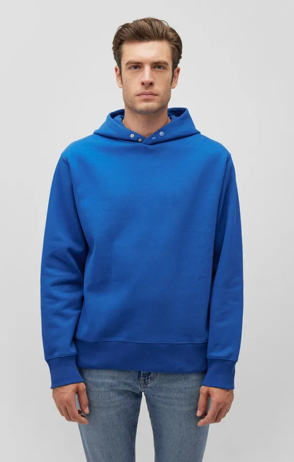SnapButton Hoodie In True Blue Men Mavi Jeans Loungewear SnapButton Hoodie In True Blue Men Mavi Jeans Loungewear