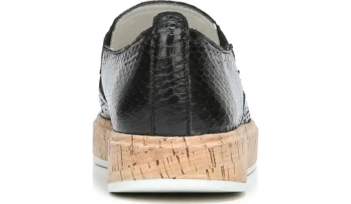 Sneakers Women Franco Sarto Daine 2 Slip On Sneaker Black Snake Leather
