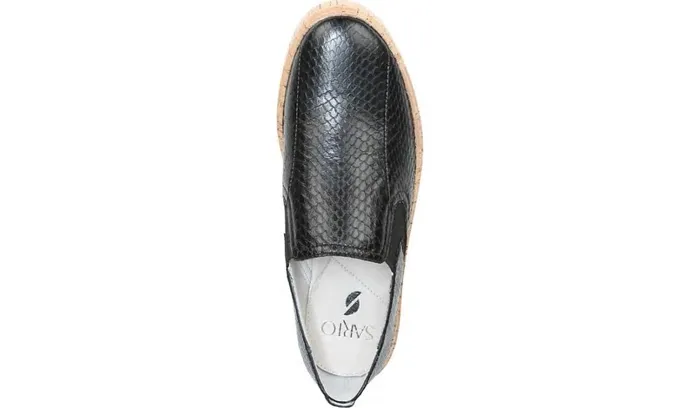 Sneakers Women Franco Sarto Daine 2 Slip On Sneaker Black Snake Leather