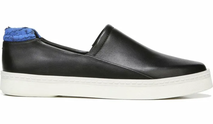 Sneakers Women Franco Sarto Franco Alma Slip On Sneaker Black Leather