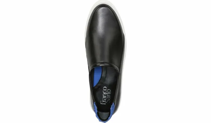 Sneakers Women Franco Sarto Franco Alma Slip On Sneaker Black Leather